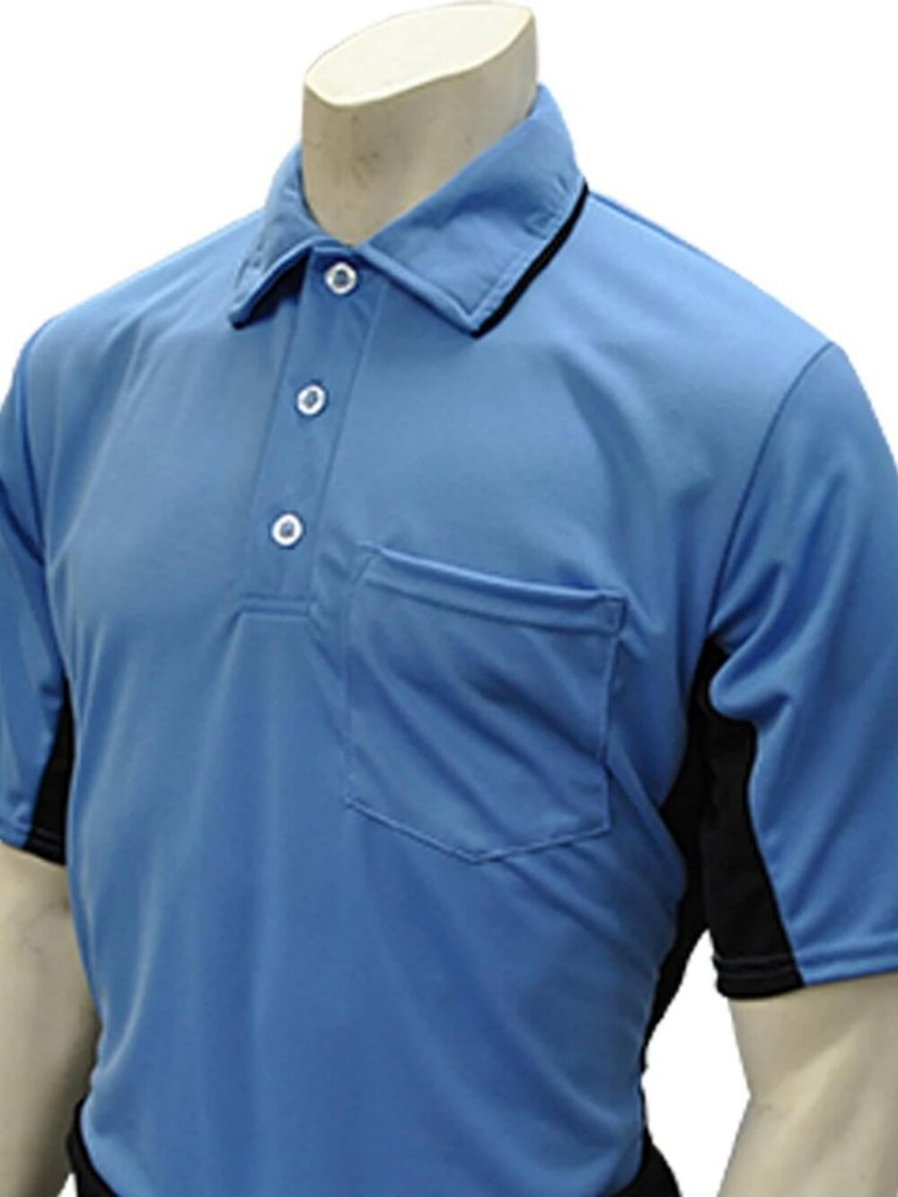 Major League Style Short Sleeve Umpire Shirt with Side Panels - Perfect for